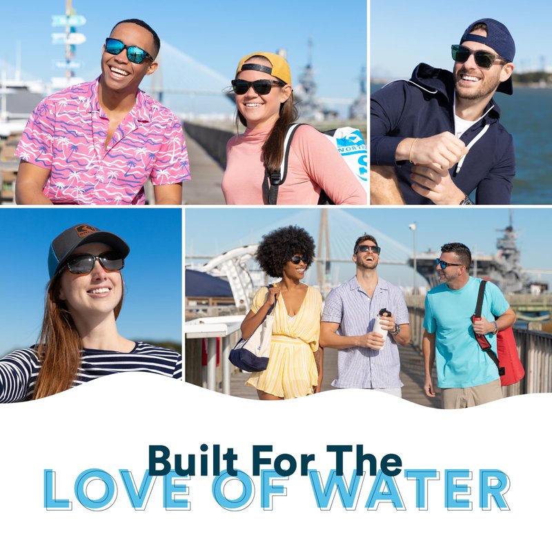 Rheos Wyecreeks Floating Polarized Sunglasses | 100% UV Protection | Boating & Fishing | Water Sport | Anti-Glare | Mens & Womens (Tortoise | Rose)