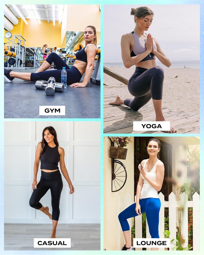 Capri Leggings for Women - High Waisted Tummy Control Yoga Pants | Soft & Comfortable for Gym Workouts