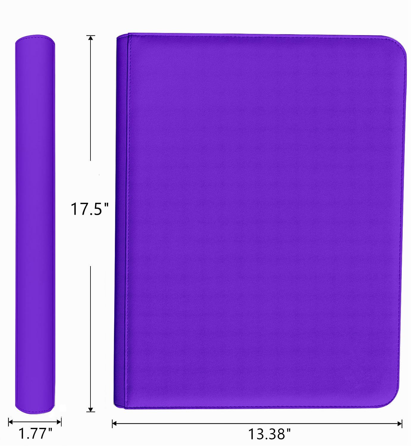 1000+ Pockets Trading Card Binder, 16 Pocket Ringless Side Loading Card Holder Album, Trading Card Album Fit for YuGiOh, MTG, TCG, Game Cards, Sports Cards, Business Cards (Purple)
