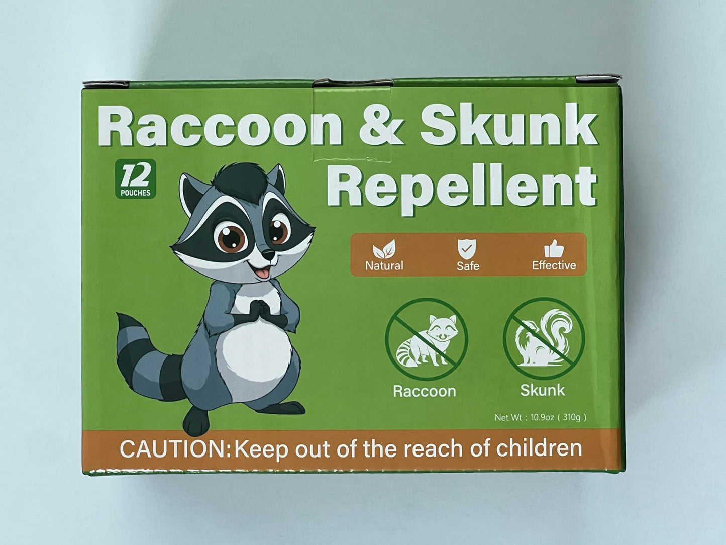 12 Pack Natural Skunk Pouches, Skunk Raccoon Repellent Pouches for Outdoor Yard Garden House | Long-Lasting Protection | Safe for Dogs and Children