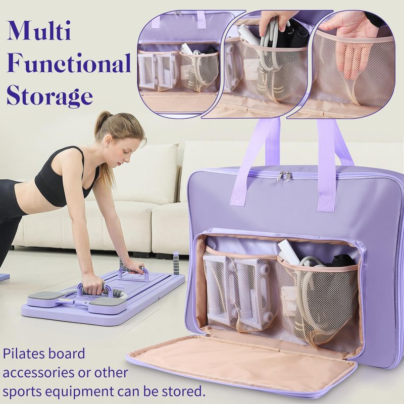 LOTCAIN Storage Bag for Pilates Board Pilates Board Organizer Portable Shoulder Gym Bag for Outdoor Exercise Home Storage