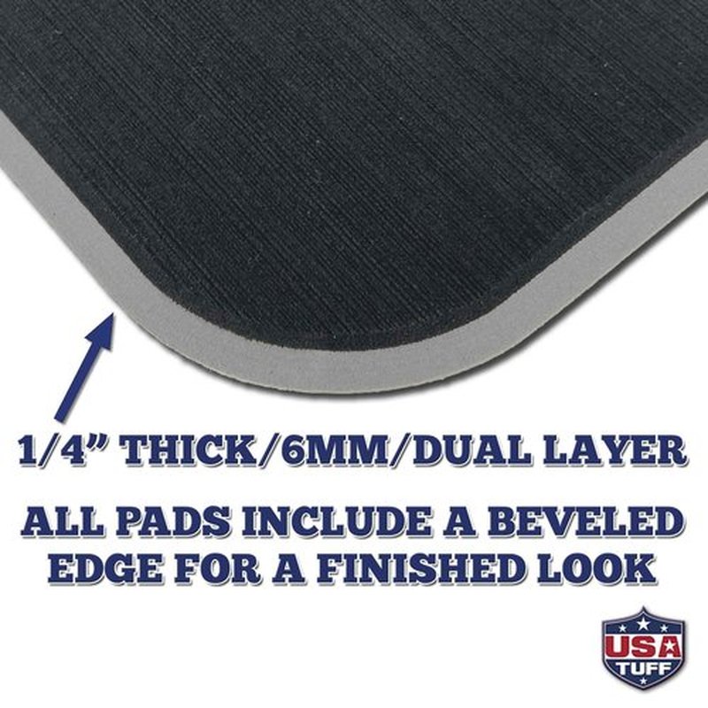 USATuff SeaDek EVA Mat Cooler Pad fits YETI 35 Tundra | Peel & Stick Application | Non Slip Comfort Accessories - Bonefish Skeleton (Black-StormGray)