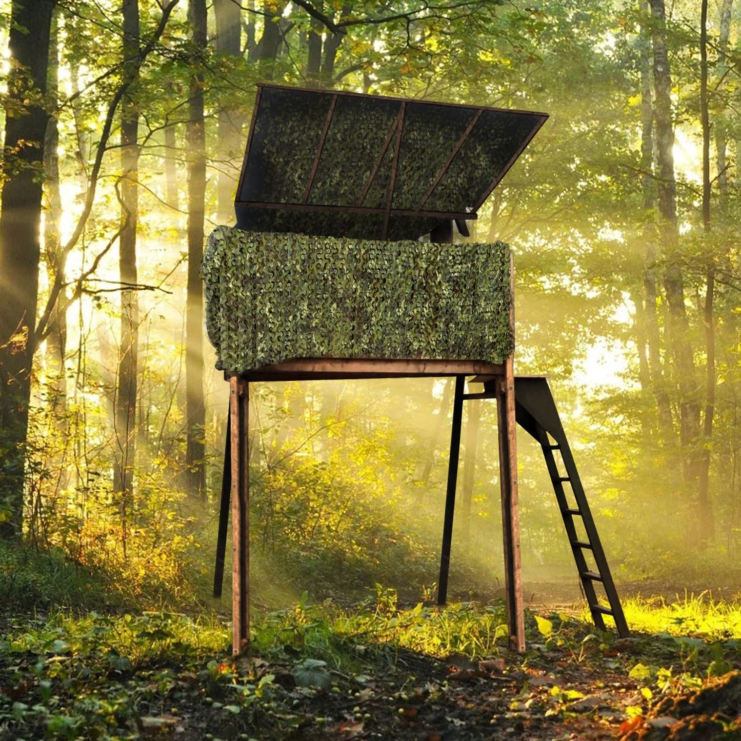 WINWAY Camo Netting Camouflage Net Bulk Roll Sunshade Mesh Net for Hunting Shooting Military Theme Party Decoration