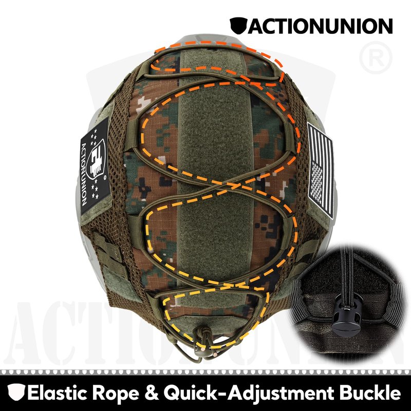 ACTIONUNION Tactical Airsoft Helmet Cover for PJ/BJ/MH Helmet (WL)