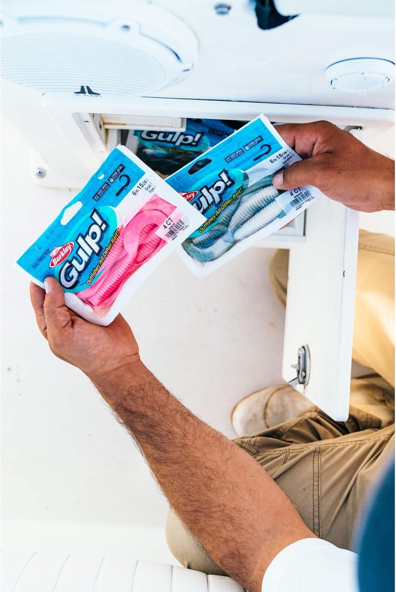 Berkley Gulp! Grub Saltwater Fishing Soft Bait - Durable, Realistic Lures for Catching Fish
