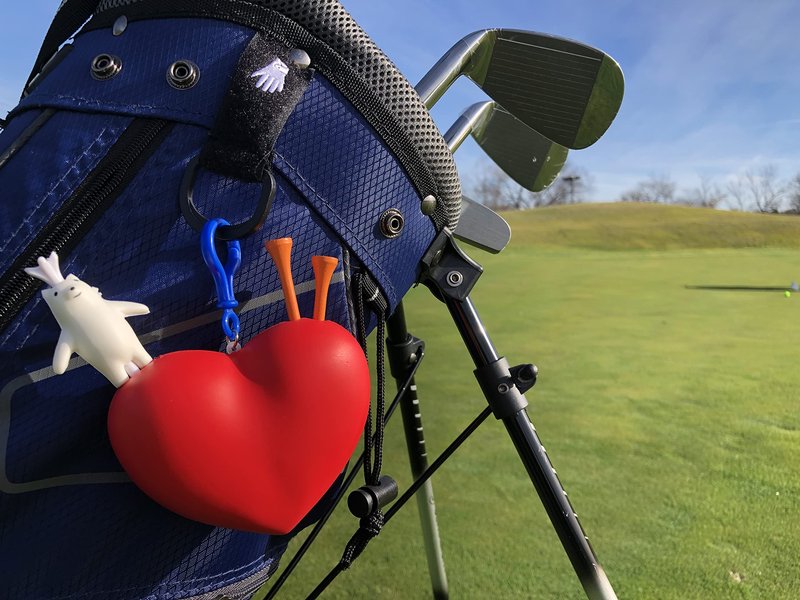 Squishtees Golf Tee Penguin 2 Pack Golf tee Penguin Foam tee That has Insertion for Traditional Golf tees. Used While Playing and Practicing Golf. Make Golf Fun!