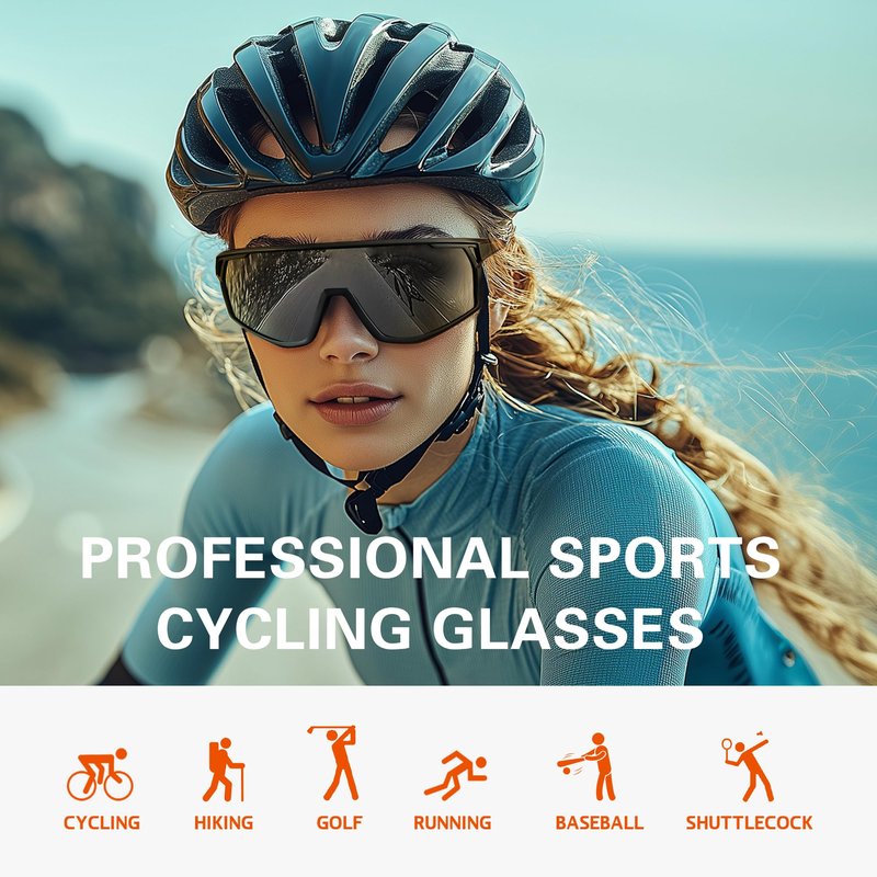 Occhsouo Sports Sunglasses for Men: Womens Cycling Glasses Youth Sunglasses for Baseball