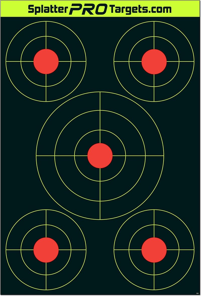 12x18 Splatter Targets - Bright Impact Visuals for Instant Shot Feedback | Perfect for Shooting Practice