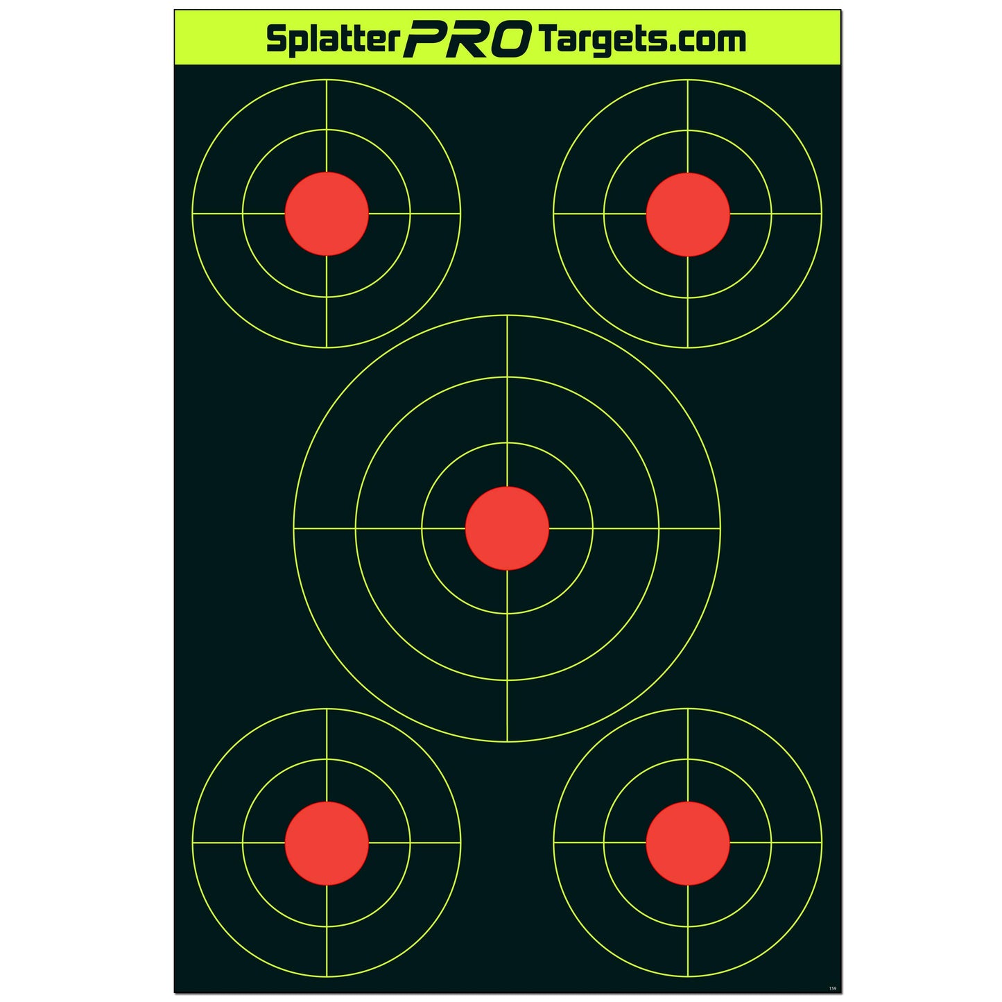 12x18 Splatter Targets. Shots Burst with a Bright Splatter Upon Impact. Instantly See Your Shots