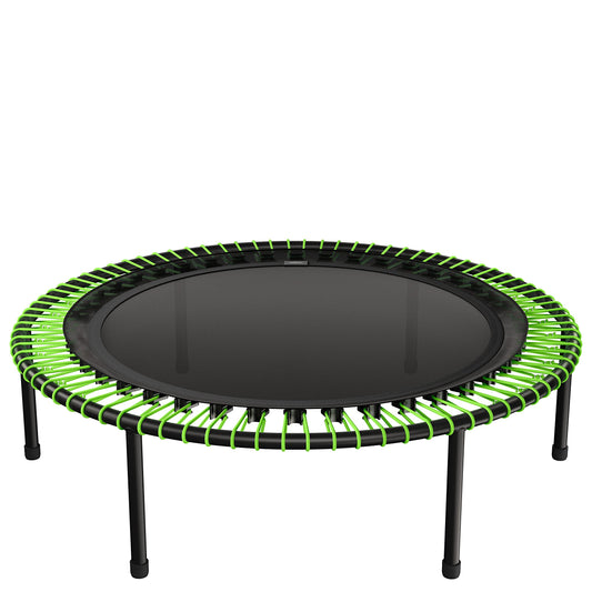 bellicon 39" Fitness Trampoline (Green) with Screw-on Legs and Bungee Suspension up to 200 lbs (Strong)