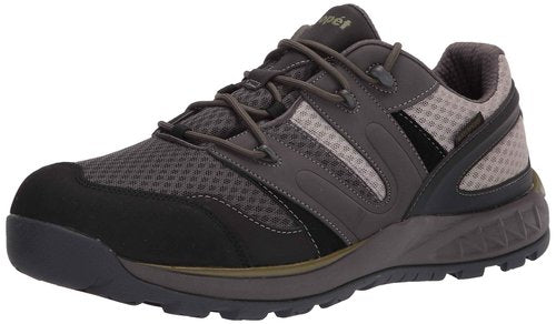 Propét Men's Vercors Waterproof Hikers, Grey/Olive, 10.5 Medium US