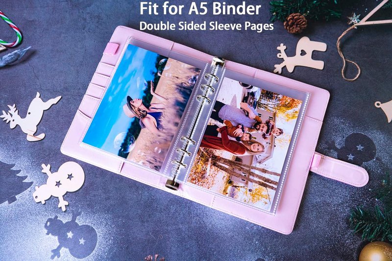 Ultra-Clear 5x7' Photocard Sleeves - 30 Pack, Double-Sided Top Loading for A5 Binders | Perfect for Photos & Postcards