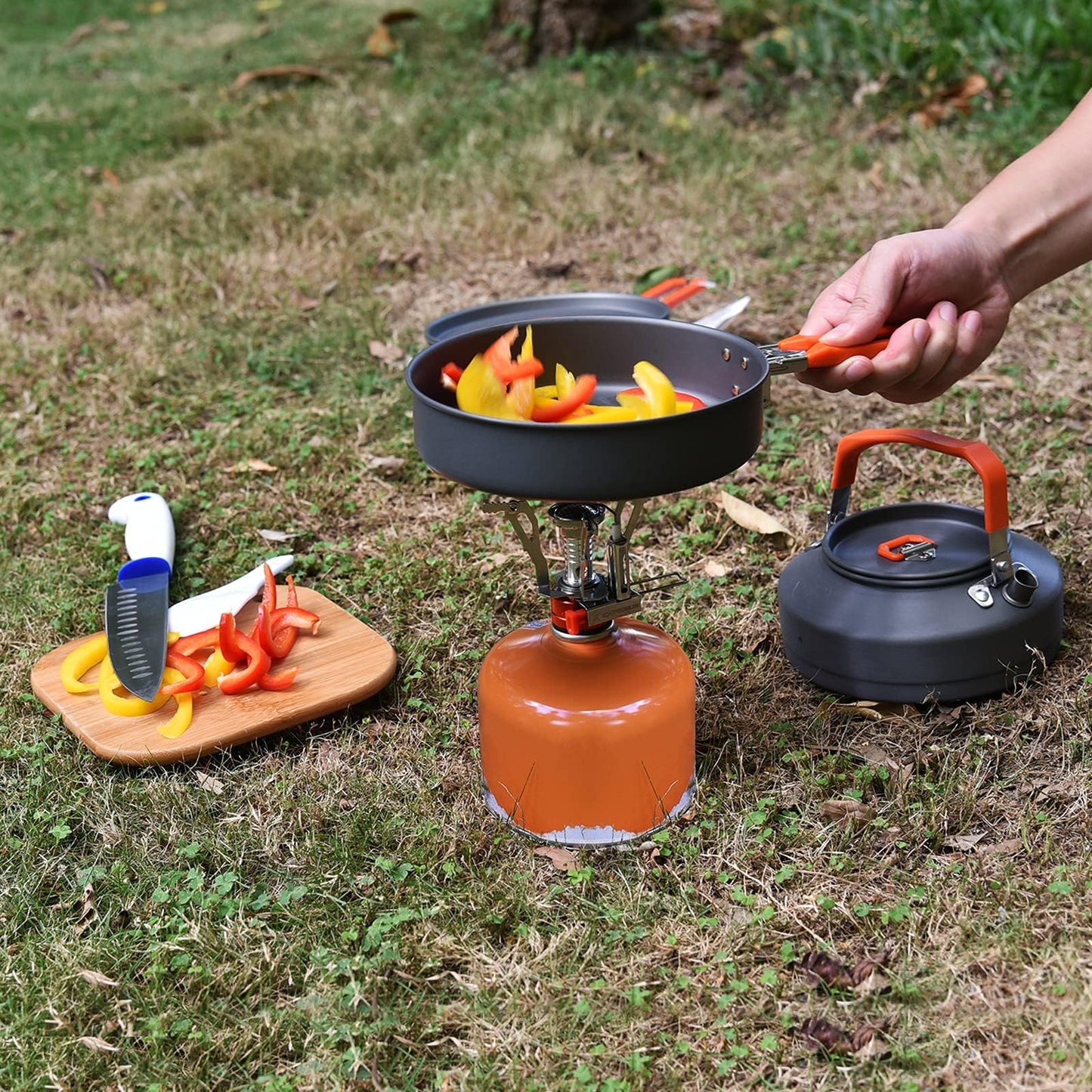 Extremus Portable Camping Stove, Backpacking Stove, Hiking Stove, Pocket Stove, Mini Camp Stove, Compact Wind Resistant Camping Stove for Backpacking, Hiking, Camping, and Tailgating, Ultralight