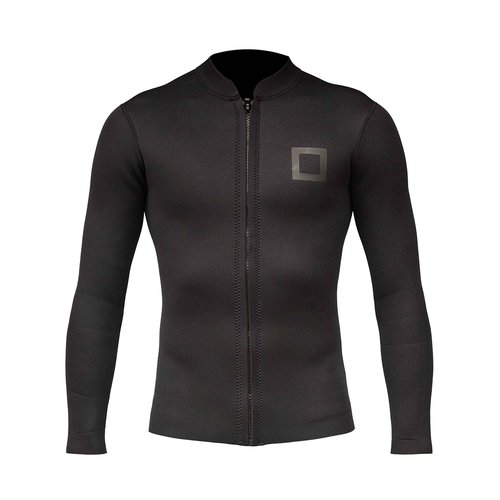 Surf Squared Men's Wetsuit Top Jacket 2mm or 3mm - Neoprene Long Sleeve for Warmth & Comfort, Extended Back Flap - Ideal for Surfing, Snorkeling & Watersports - Large - 3MM