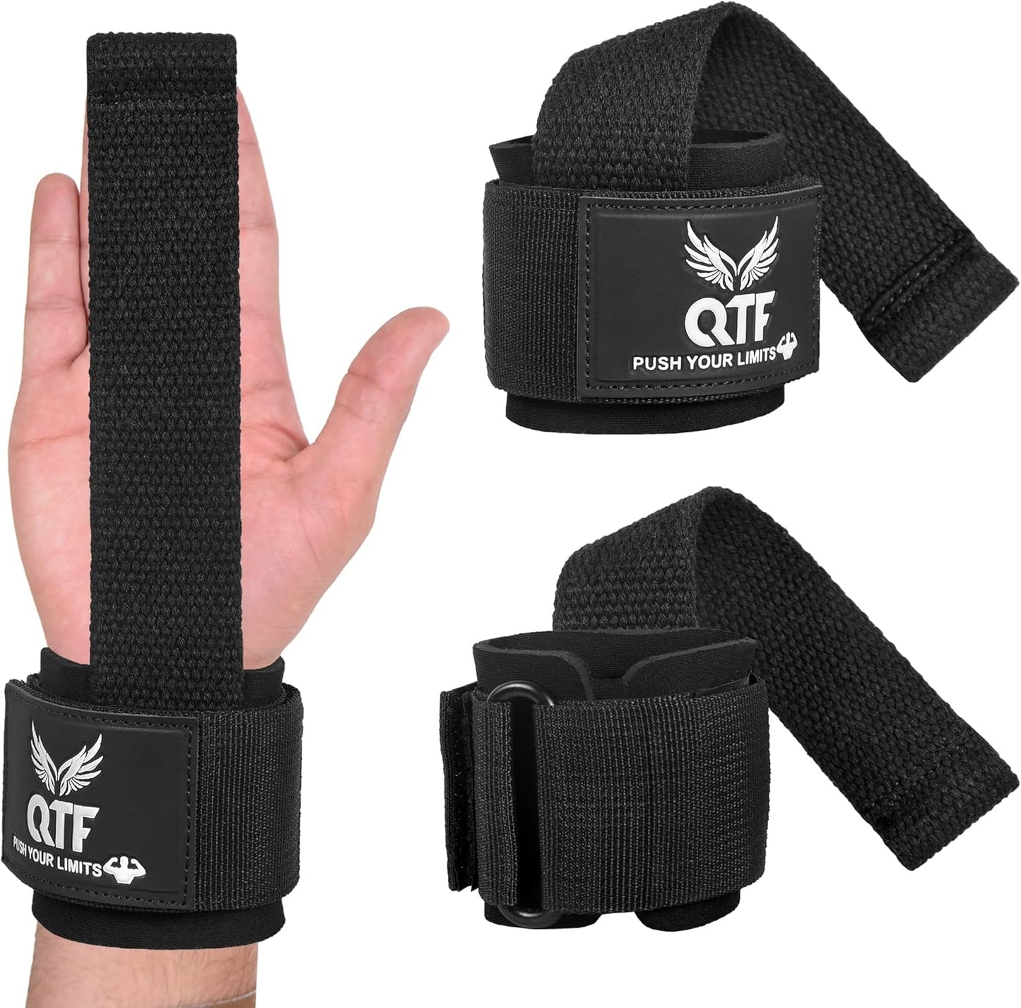Leather Lifting Wraps - Wrist Straps for Weightlifting & Strength Training | Unisex Support