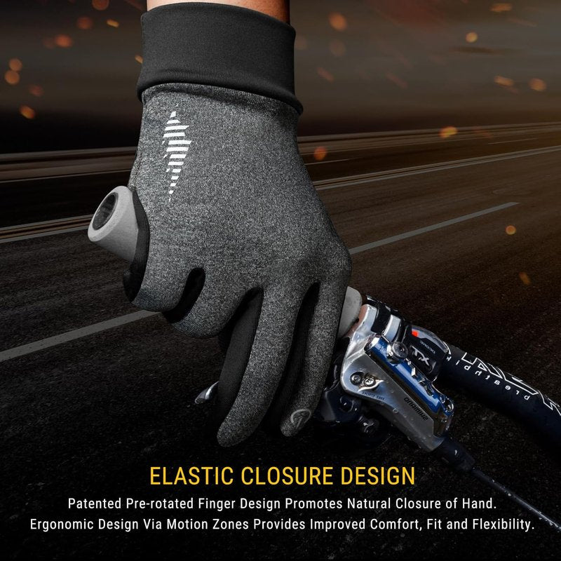 Winter Ski Gloves for Men & Women - Thermal Touch Screen Liner for Running, Cycling, Hiking | Warm & Versatile