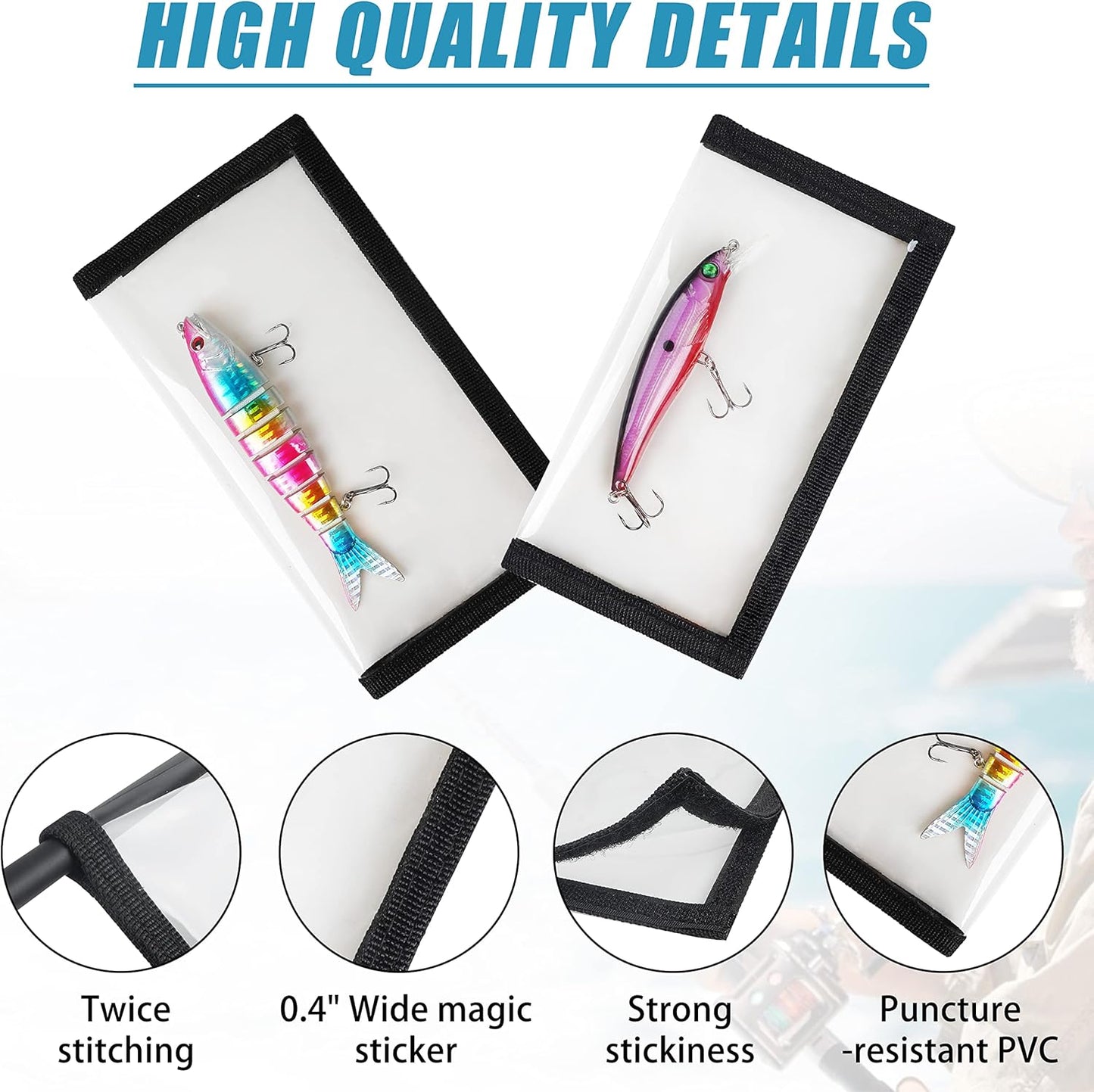Fishing Lure Wraps - Durable Clear PVC Covers for Safe Bait Storage | 5/10 Pack