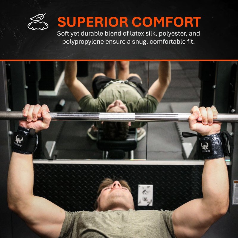 Heavy-Duty 2-in-1 18" Wrist Wraps & Lifting Straps for Weightlifting – WRIST WRAPS + WRIST STRAPS IN ONE - Non-Slip Silicone Grip, Adjustable Wrist Support, Heavy Duty Deadlift Straps – Gym Accessories for Strength Training, Powerlifting, Bodybuilding