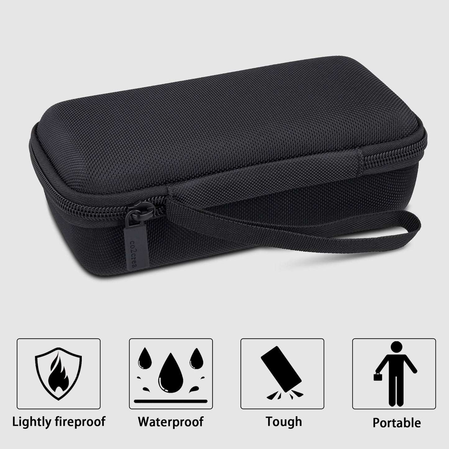 co2CREA Hard Case Replacement for Blue Tees Golf Player Go - Compact GPS Speaker, Portable Travel Case with a Carabiner