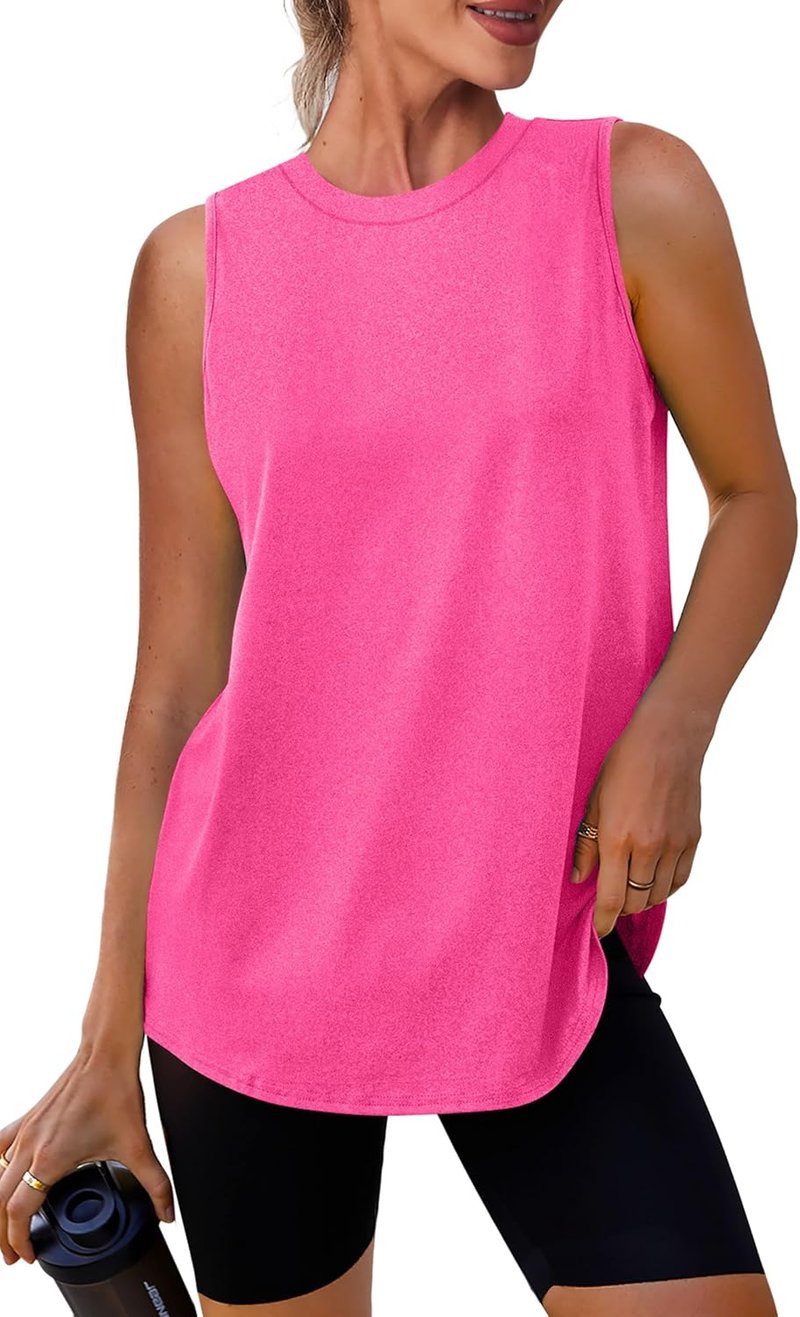 Women's Workout Tank Tops - Lightweight Sleeveless Athletic Shirts for Yoga, Running & Tennis | Loose Fit