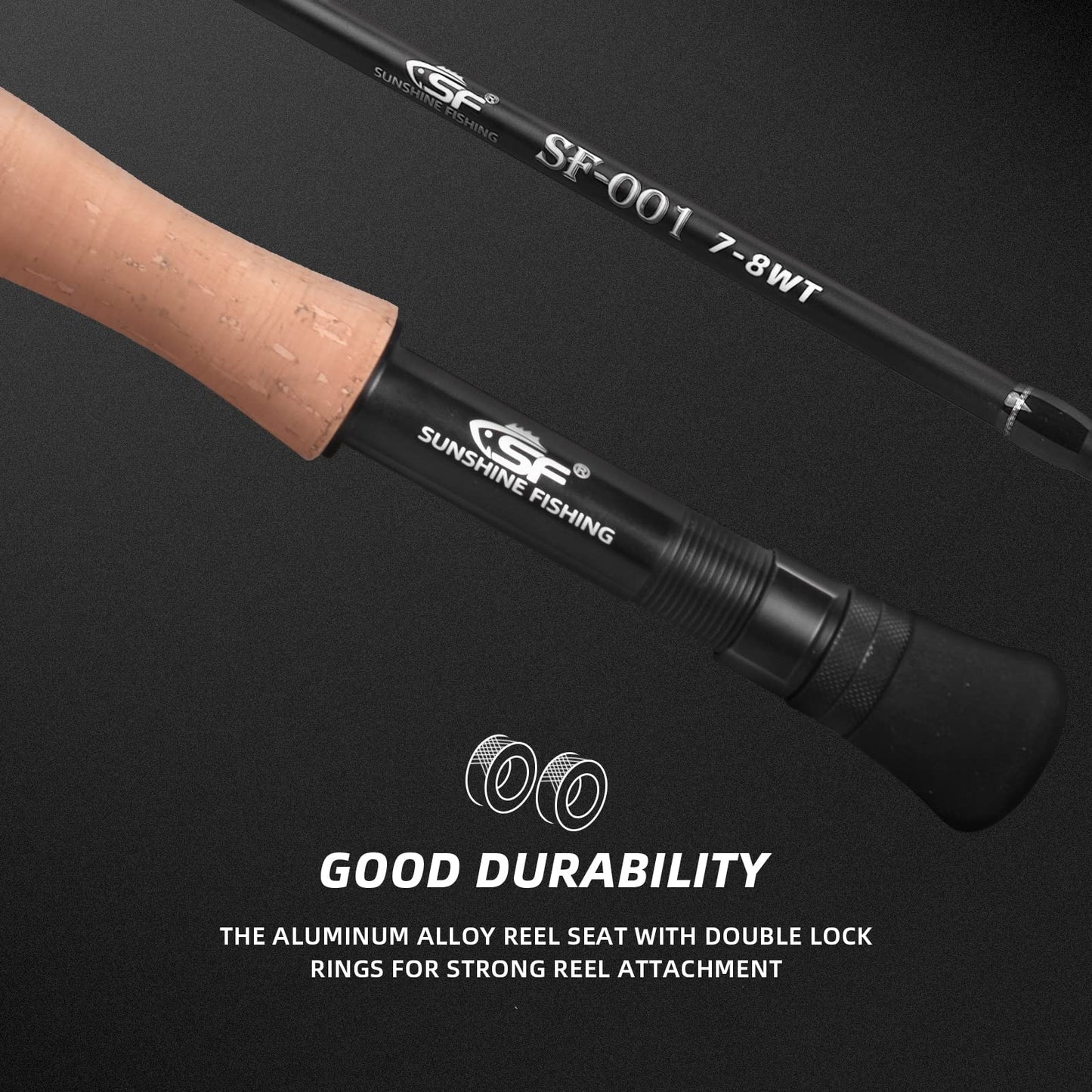 SF Fly Fishing Medium-Fast Action Rod Combo Kit 4 Piece 5 or 6 Weight 9FT, Aluminum Pre-Spooled Reel, Fly Rod Tube/Travel case, Fly Box with Flies Starter Outfit for New and Younger Anglers