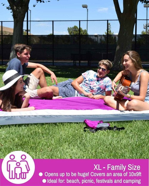 ECCOSOPHY Sandproof Beach Blanket and Quick Dry Microfiber Beach Towel Collection.