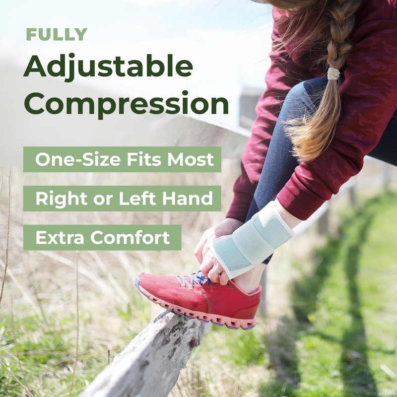 CleanPrene Wrist Splint- Sustainable, Biobased Wrist Support Brace- One Size, Fits Left or Right Wrist