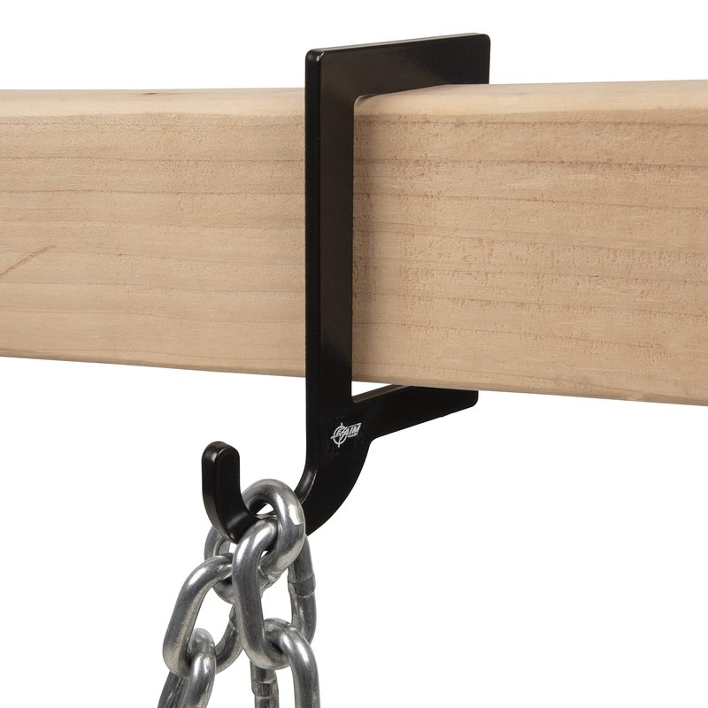 EZ Aim Target Hanger by Allen Company - Steel Gong Target Hooks for Shooting Range Practice - Solid Steel Construction - 6""L x 4""H - Black
