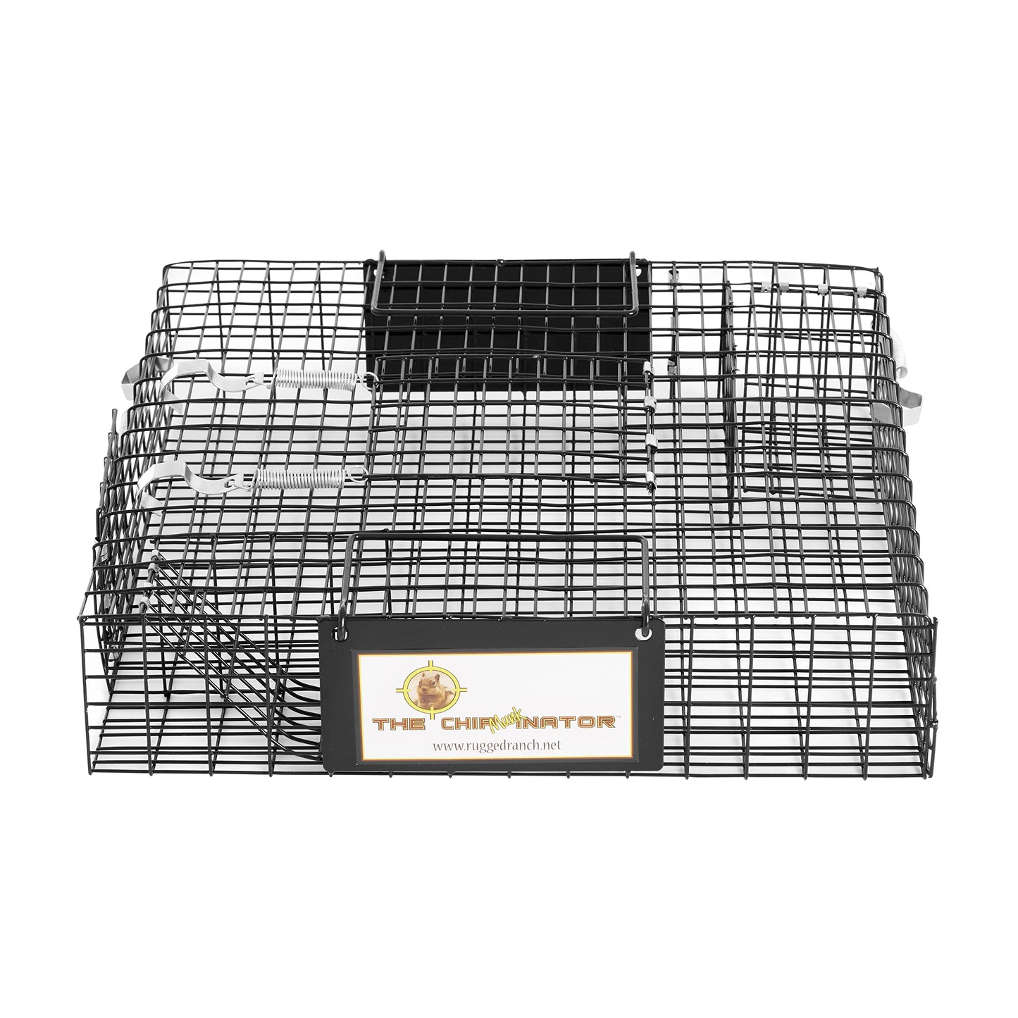 Rugged Ranch 2-Pack Chipmunkinator Multi-Catch Chipmunk Trap, Wire Cage, 14.5"x4"x14.5" Each - Live Catch-and-Release, 2-Door Humane Rodent Control, No-Poison Outdoor Use