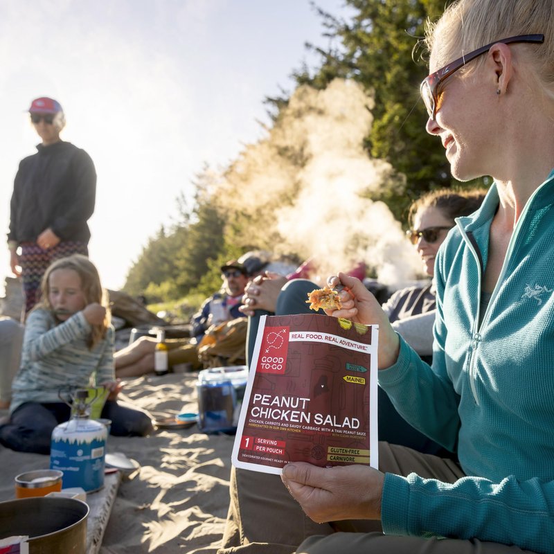 GOOD TO-GO Peanut Chicken Salad - Stove-Free™ Cold Soak (Single Serving) | No Stove Required! Camping & Backpacking Food | Just Add Water Backpacking Meals | Good To-Go Dehydrated Meals Taste Better Than Freeze Dried Food