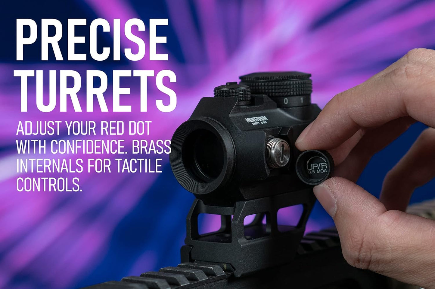 Monstrum Ghost Red Dot Sight - G3 3X Micro Magnifier with Flip to Side Mount | Tactical Optics