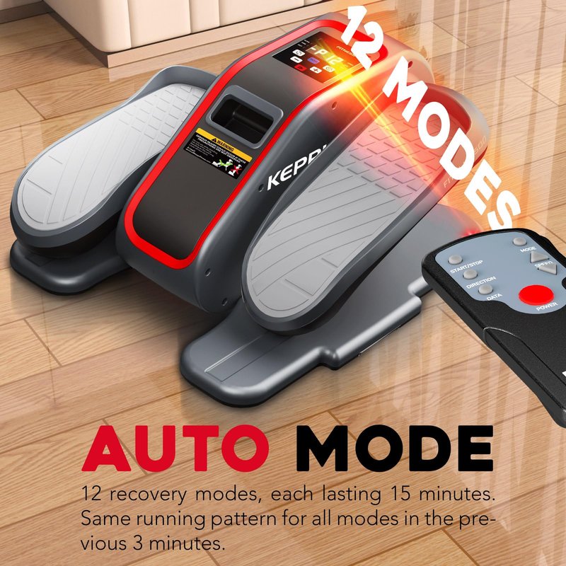 KeppiFitness Under Desk Elliptical Machine, Ellipse Leg Exerciser Equipment for Home, Electric Seated Pedal for Leg Exercise with Remote Control, Mini Elliptical Machine for Seniors and Adults
