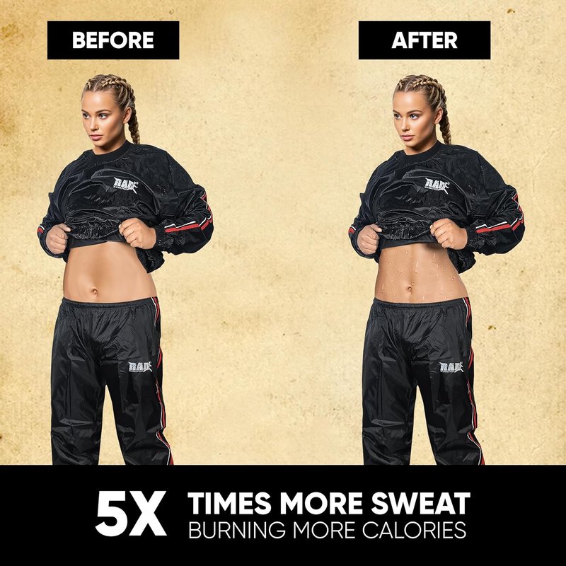 Sauna Sweat Suit for Men & Women - Weight Loss & Fat Burn | Available in Medium to 6XL, Multiple Colors