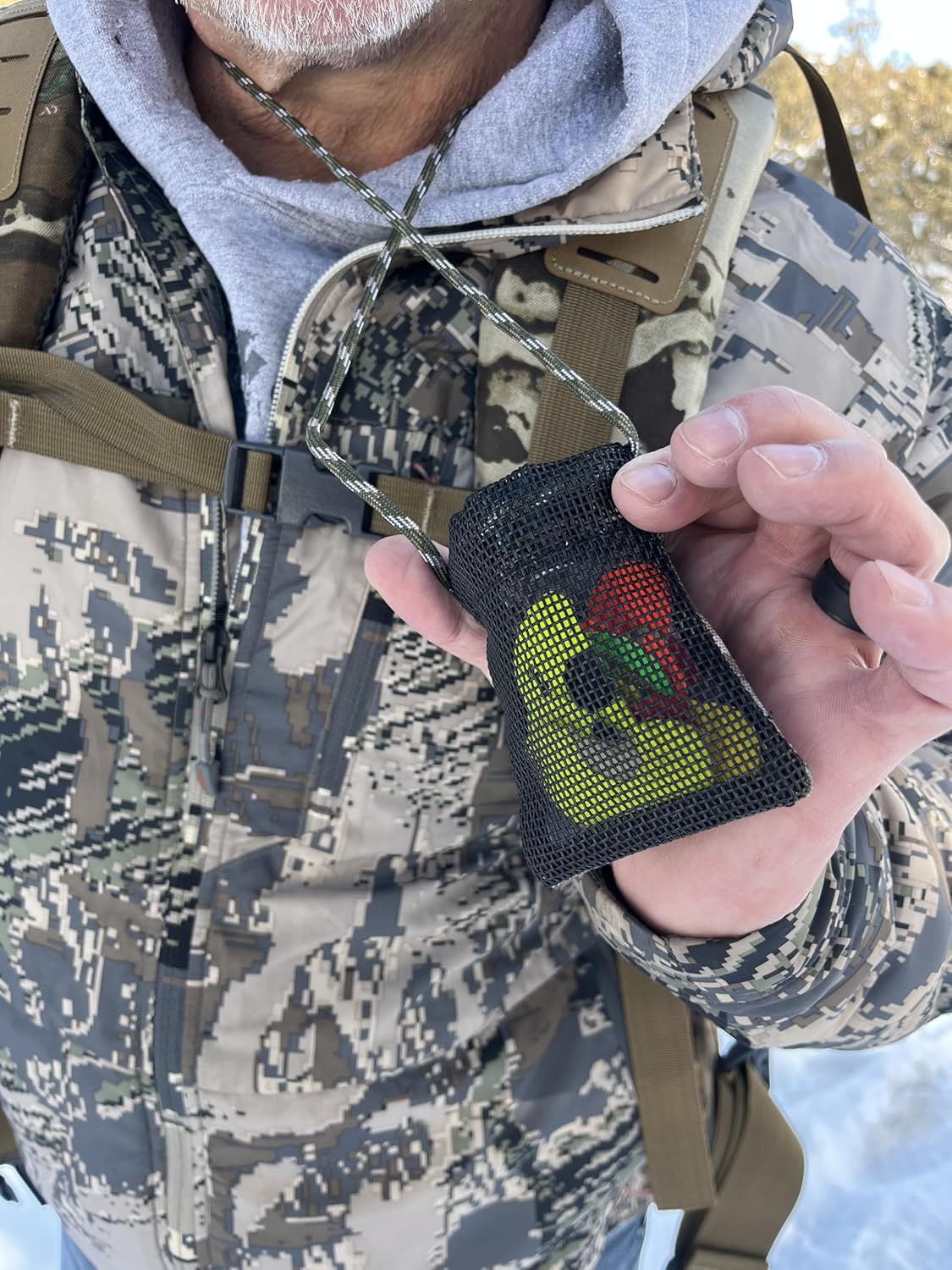 Reed Quiver Pouch - Diaphragm Mouth Call Holder for Elk, Turkey & Coyote Hunting | Quick-Access Design | Multicam Color | Breathable Mesh Back
