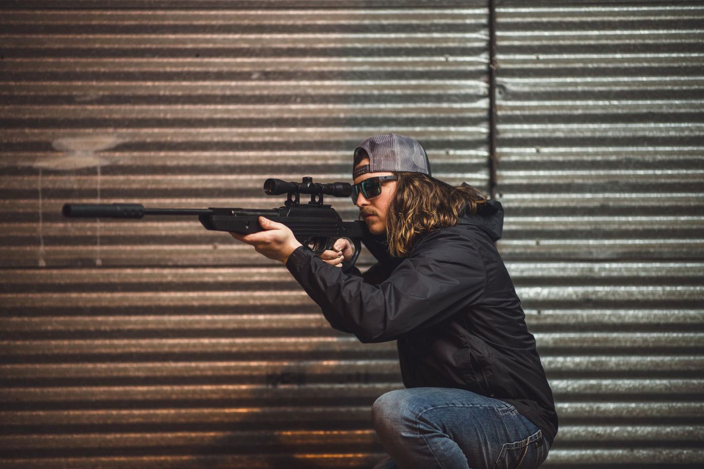 Barra .177 Cal Pellet Gun – Break Barrel Air Rifle for Adults with Scope, 1300 FPS Hunting Rifle