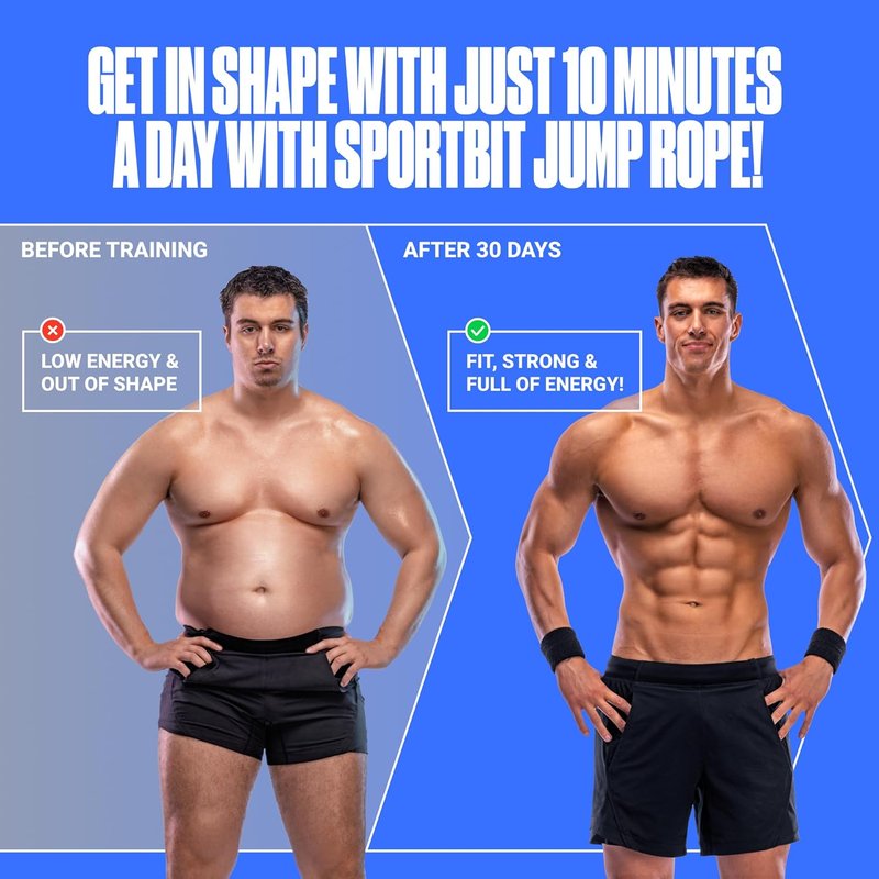 Adjustable Jump Rope for Fitness | Skipping Rope for Cardio, Boxing & Weight Loss - Perfect for Men & Women