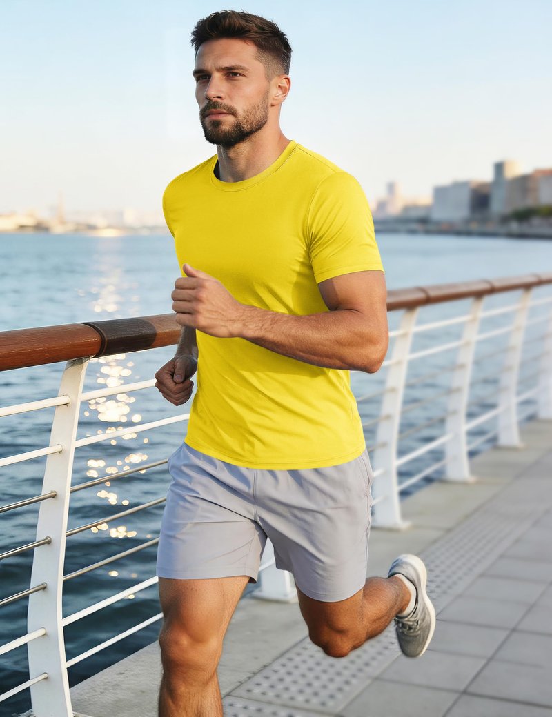 Men's UPF 50 T Shirts Running Shirts Dry Fit Summer Top Tee Cool Active Shirts Short Sleeve Athletic T-Shirts