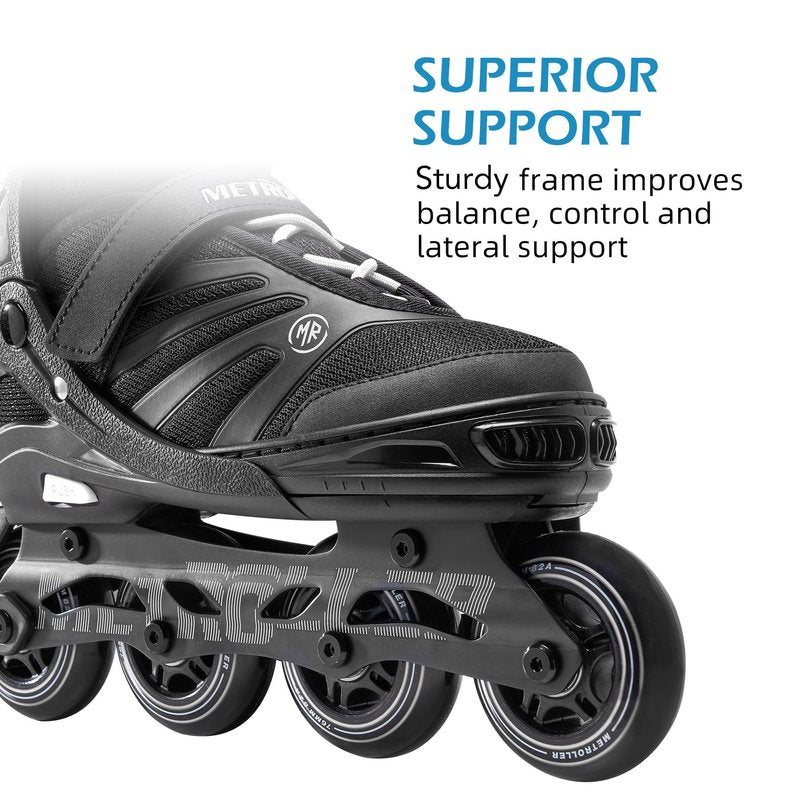 METROLLER Women Inline Skates Men Skates for Adult Female Male Adjustable Inline Skates for Teens Boys