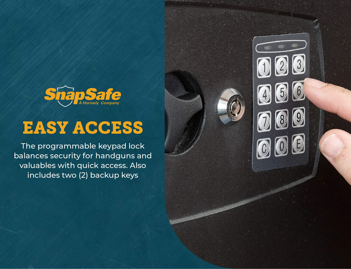 SnapSafe in Wall Gun Safe and Money Safe - Hidden Safe Provides Security for Your Firearms & Valuables, Keypad Entry - In Wall Safe Between Studs with Flush Mount, Ideal for Home, Office Black