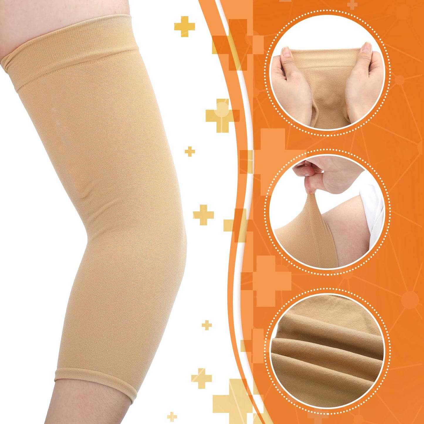 Vinsatin 6 Pcs Picc Line Sleeve for Upper Arm Fistula Dialysis Sleeve Cover One Size Fits Most Breathable Arm Cover Adult(Multicolor)