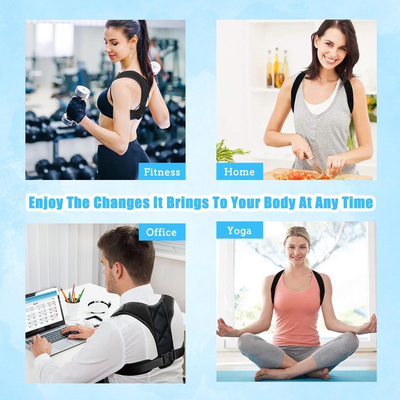 HVRCRK Posture Corrector for Men And Women - Back Support Brace - Relieve Upper Regain Confidence