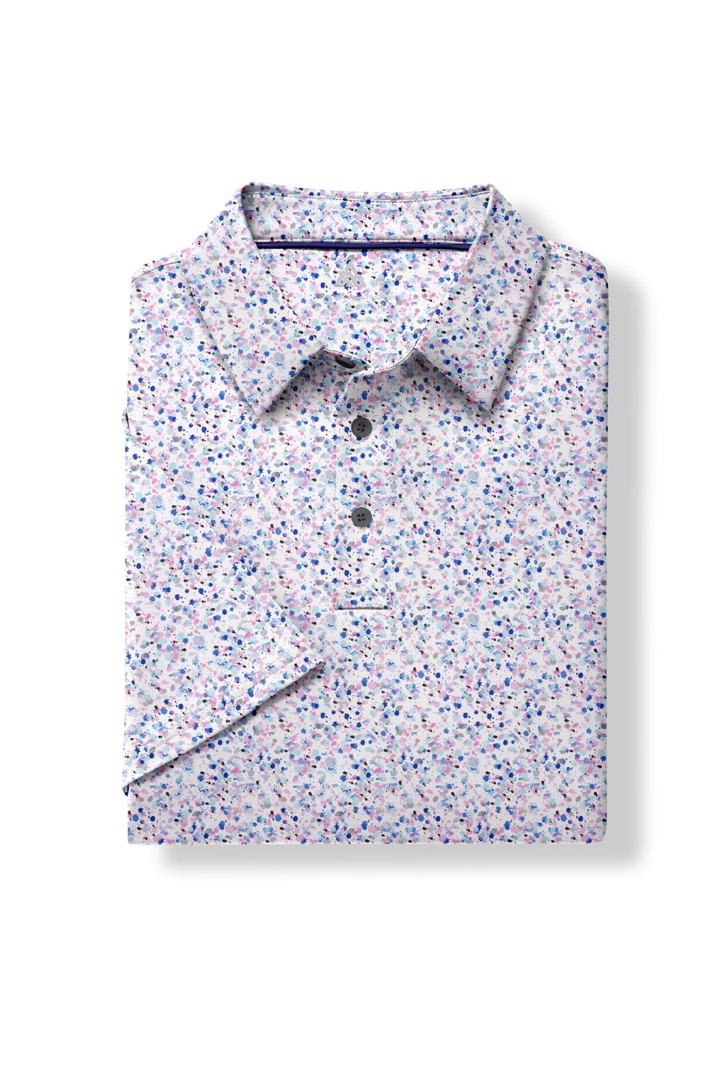 ZITY Men's Golf Shirts Short Sleeve Moisture Wicking Performance Print Patterns Casual Collared Golf Polo Shirt for Men