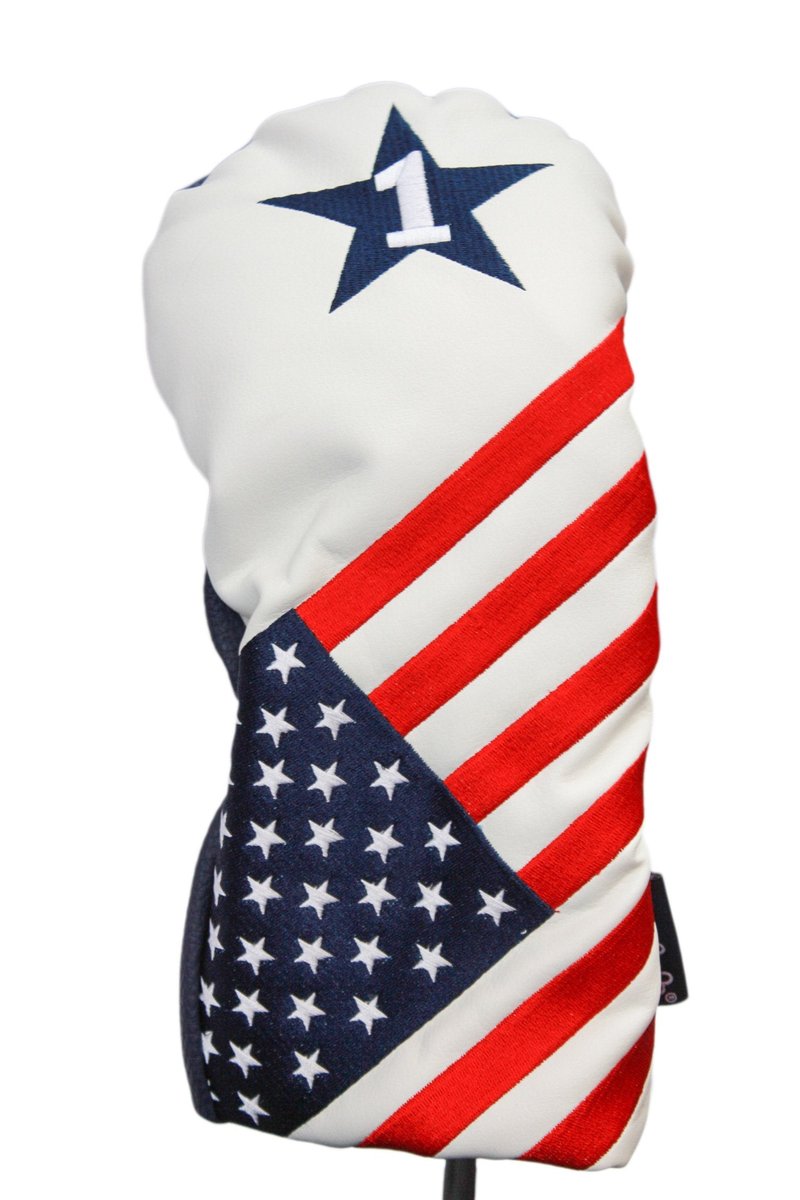 USA 1 3 X Golf Headcover Patriot Vintage Retro Patriotic Driver Fairway Wood Head Cover