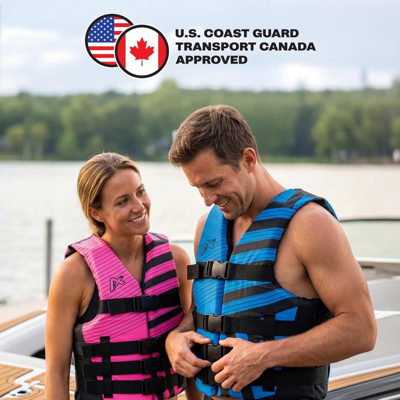 Airhead Life Jacket - USCG Approved Watersports Vest for Adults & Kids | Ideal for Boating, Tubing & Swimming
