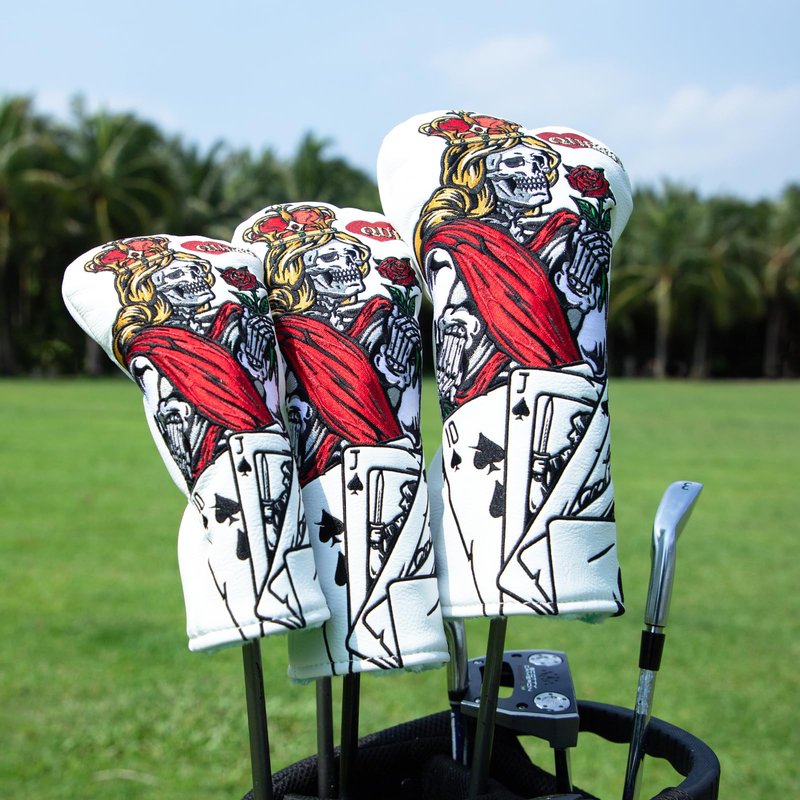 BAIRBRE Golf Club Cover Poker Queen Golf Driver Cover Fariway Wood Headcover Hybrid Head Covers Golf Club Covers for Most Brand (for Driver)