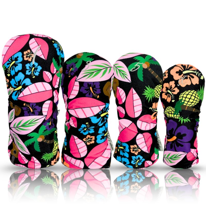 Taboo Fashions Resort Collection Golf Club Covers for Women - Numbered Golf Headcovers Set for Driver, Fairway and Hybrid Clubs - Weather Resistant, Pack of 4 (Tropical Paradise)