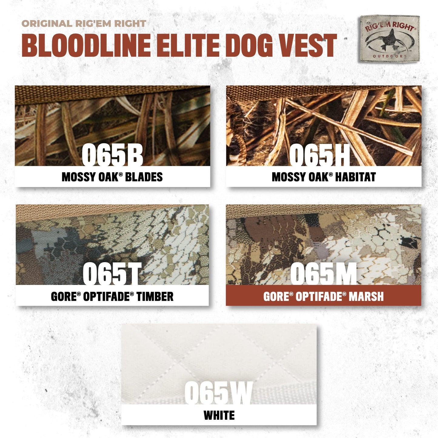 Rig'Em Right Waterfowl Bloodline Elite Dog Vest for Duck Hunting with Ultra Comfortable 3mm Neoprene 3-Layer Construction, Flotation Foam, Heavy-Duty Canvas, and More (Optifade Marsh, M)