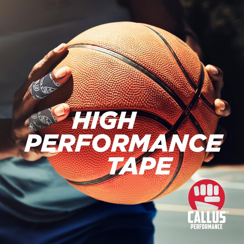Callus Performance Pre-Cut Finger Tape (1x4") – Slim Hook Grip Tape for Weightlifting, Gymnastics & Rock Climbing – Flexible, Sweat-Proof & No-Residue Adhesive – 3-Pack, 150 Strips Total