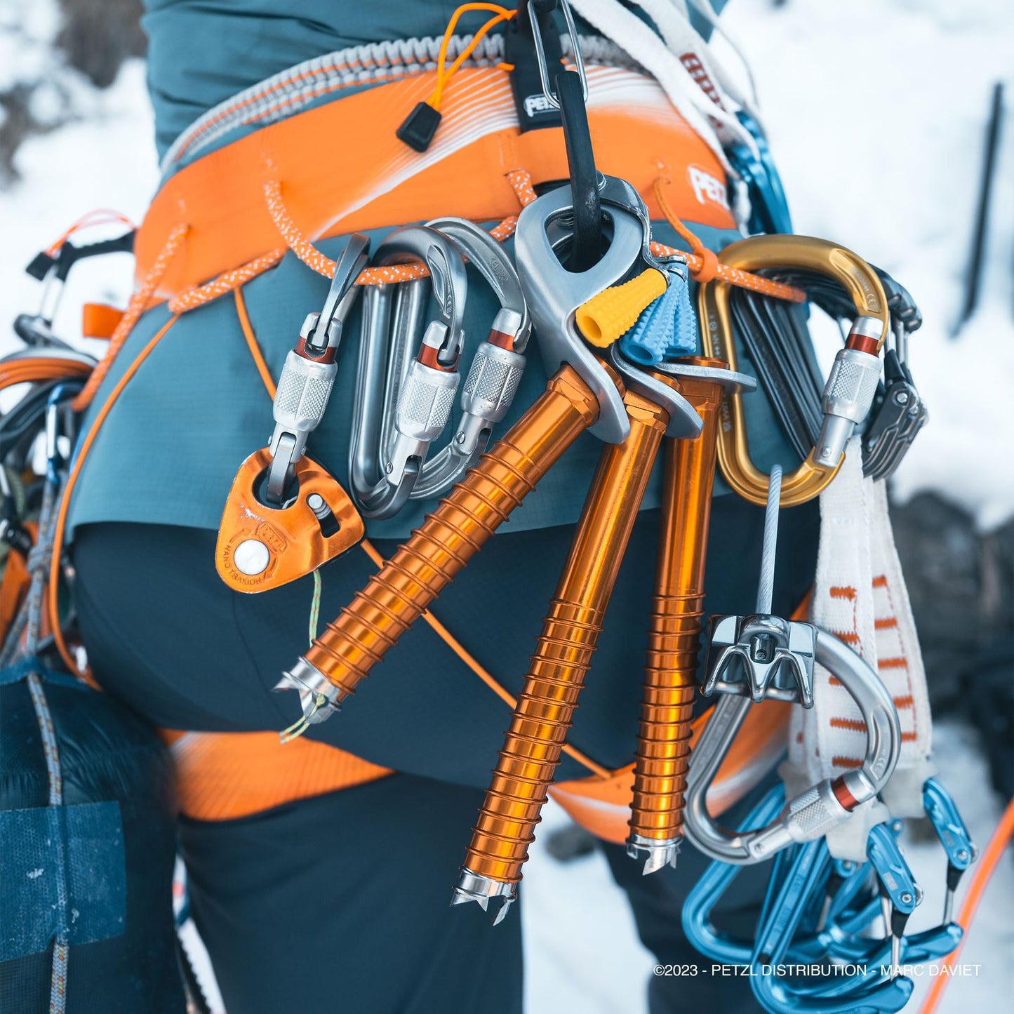 Petzl Attache Carabiner - Yellow