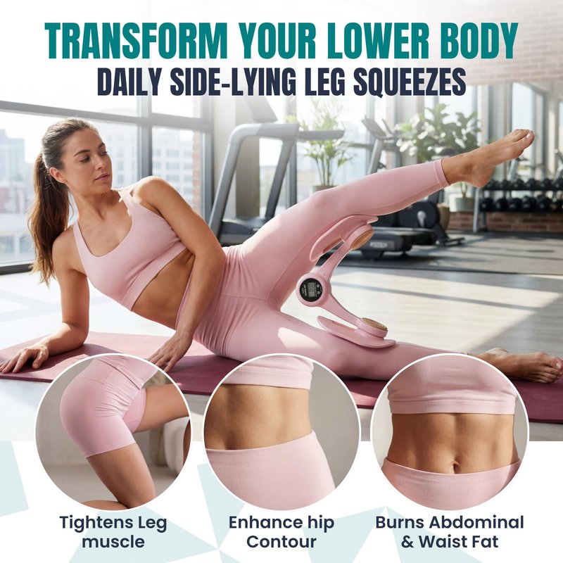 Nexfit Smart Thigh Master | Rotatable Pelvic Floor Exercise Devices for Women and Men with Auto-Counter Display | Inner Thigh Exerciser for Women, Kegel Trainer for Butt, Arm & Leg Workouts